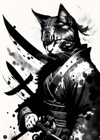 墨流し侍猫 0386f4