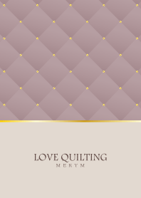 LOVE QUILTING -dusky pink beige- 2