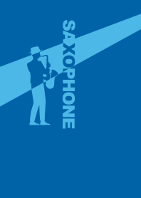 sax. playing Cyan blue