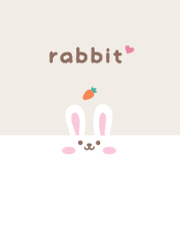 Rabbits. carrot - Brown