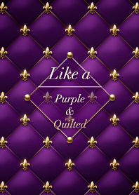 Like a - Purple & Quilted *Fleur-de-lis