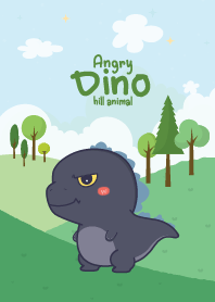 Angry Dino The Hill Kawaii