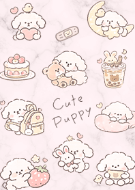 ชีวิตประจำวันสุดน่ารักของลูกสุนัขสีชมพู