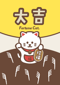 A beckoning cat watching the moon / BxY