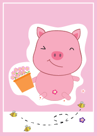 Simple cute pig theme v.6