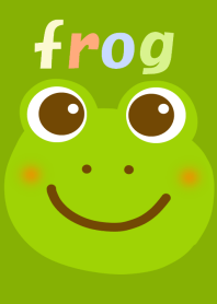 カエルさんと花