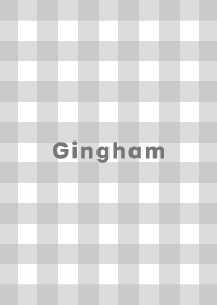 Gingham Plaid - pastel gray