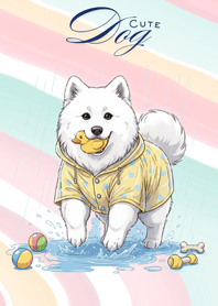 Samoyed Rainy Day Fun