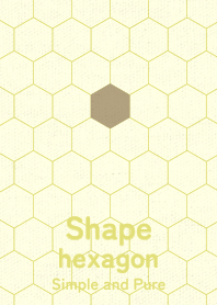 Shape hexagon mustard