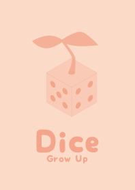 Dice Grow up  Shell pink