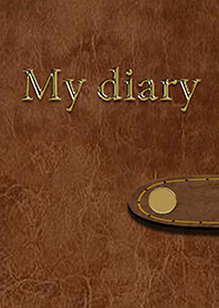 【日記帳】My diary4 シンプル 革【手帳】