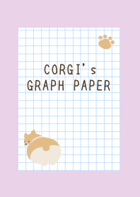 CORGI's GRAPH PAPER-LIGHT PURPLEj