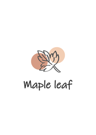 簡約的楓葉塗抹