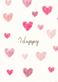 Pretty heart watercolor30 from Japan