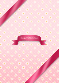 Floret and ribbon (pink)