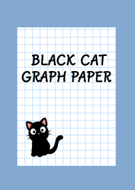 BLACK CAT GRAPH PAPER-DUSTY BLUEj