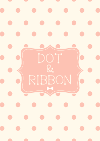 Dot and Ribbon pastel pink