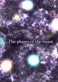 The phases of the moon Starry sky