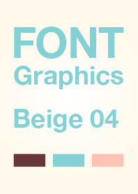 FONT Graphics Beige 04 ベージュ/シンプル