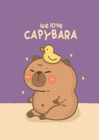 We love Capybara : Purple