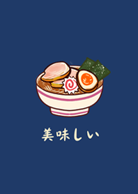 delicious ramen-Navy blue