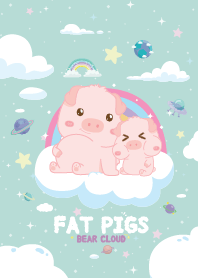 Fat Pigs Rainbow Cloud Mint