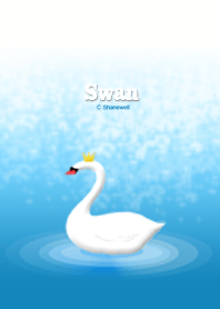 Elegant Swan (Aqua)