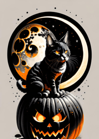 halloween cat 17BacD