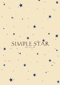 SIMPLE STAR -Navy Brown-