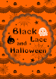 black lace and halloween