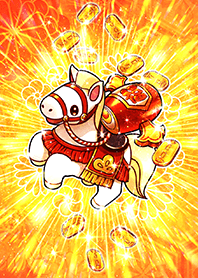 厄を祓い願いを叶える【白馬と小槌】