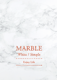 Marble / White / Simple