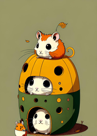 夜の月と星の猫 41Bd1e