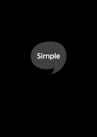The Simple Speech bubble Black No.2-08
