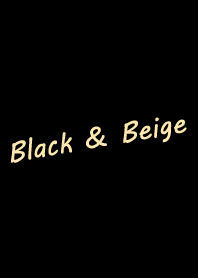Black & Beige