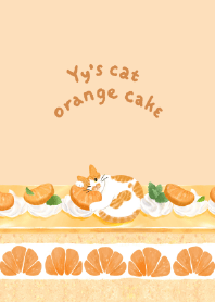 Yy's cat オレンジ茶白猫ケーキ