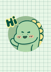 Green dinosaur & friends