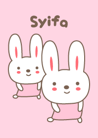 Cute rabbit theme for Syifa
