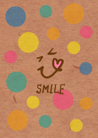 Colorful Polka dot kraftpaper - smile9-
