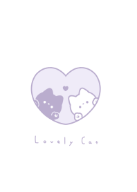 黑白貓 - purple