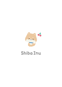 柴犬3 櫻桃 [白色]