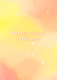 Watercolor -Orange-