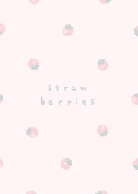 strawberries/dull pink