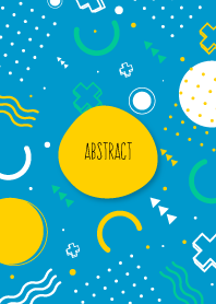 Abstract Geometric Pacific Blue