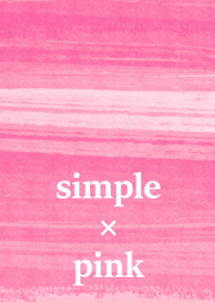 simple pink#水彩タッチ