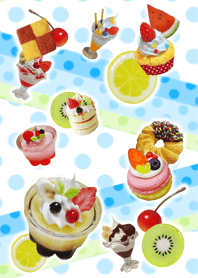 Fake sweets dot blue! Revised