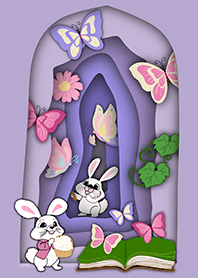 my house rabbit butterfly