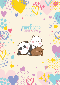 Three Bears Heart Cutie