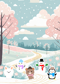 可愛い北欧風着せかえ(Winter-545)