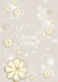 Beige Pink : Lucky Snow clover